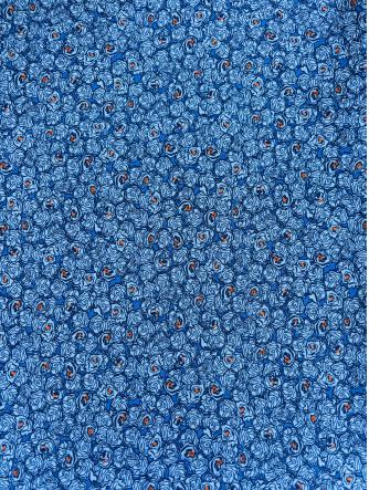 Smuk dug - Blue small flowers